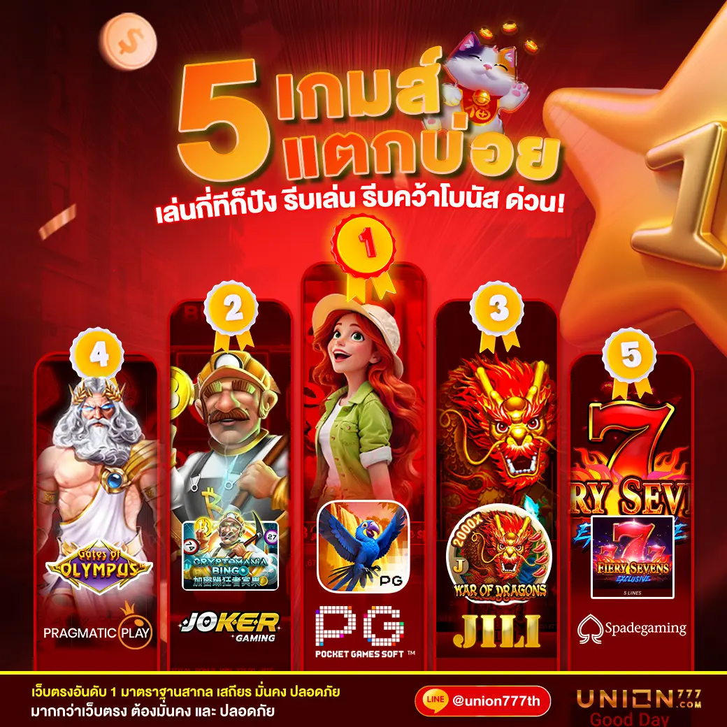 เว็บแตกดี คาสิโนออนไลน์ยอดนิยม ระบบทันสมัย ลุ้นรางวัลใหญ่ทุกวัน